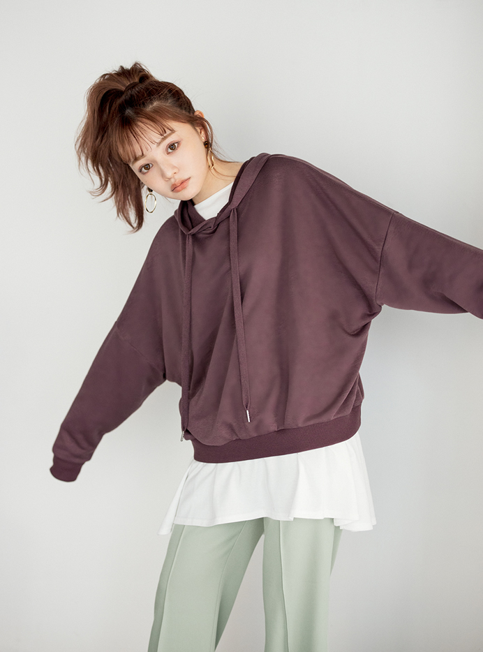 今田美桜 レオパード柄サークルリングピアス