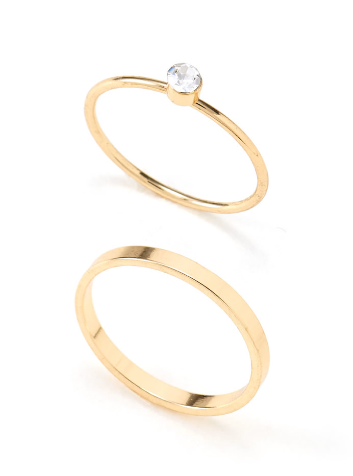 ピアス3ペア&リング8点セット