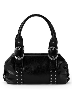 レザースタッズボストンバッグ