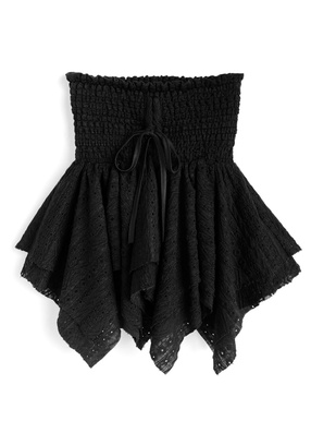 パンチングシャーリングイレヘムベアトップ