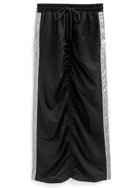 配色サイドラインギャザースカート