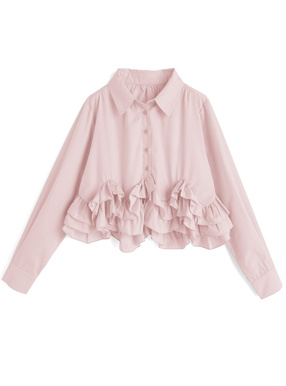 フリルブラウス