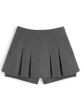 プリーツミニスカートパンツ