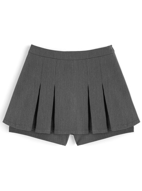 プリーツミニスカートパンツ