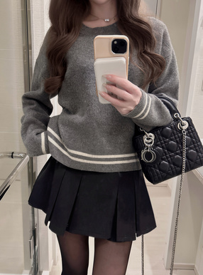 プリーツミニスカートパンツ