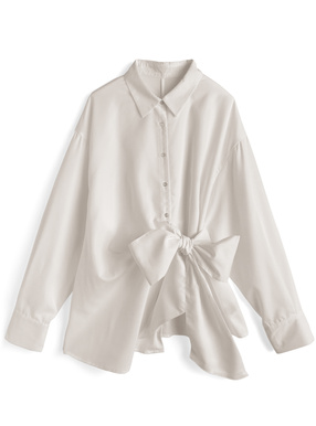 アシンメトリーリボンチュニック