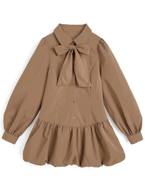 リボン付き2Wayバルーンワンピース