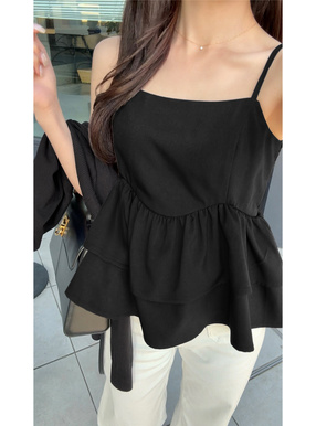 ティアードフリルキャミソールトップス