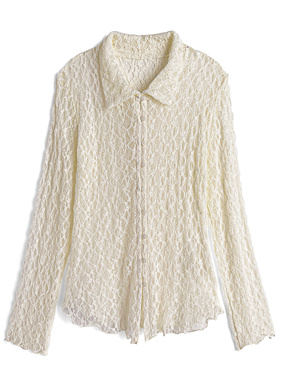 レースシアーシャツ