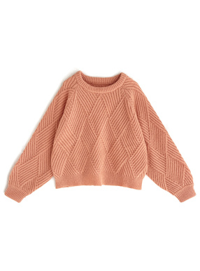 ボリュームスリーブニットトップス