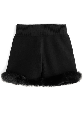 ファーニットショートパンツ