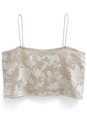 メッシュレースビスチェ