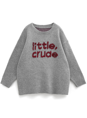 ロゴオーバーサイズニットトップス