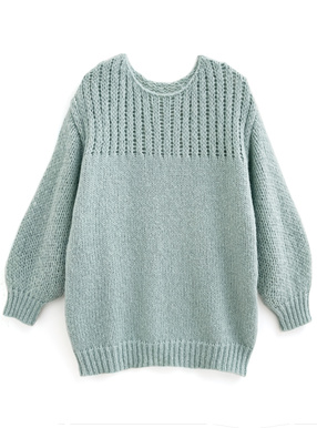 透かし編みオーバーサイズニットトップス