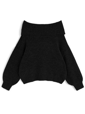 オフショルダーニットトップス