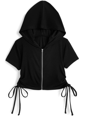 ジップドロストパーカー