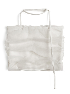 チョーカーネックチュールレイヤードベアトップ