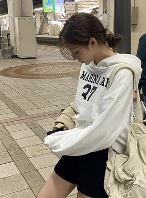 リブショートパンツ