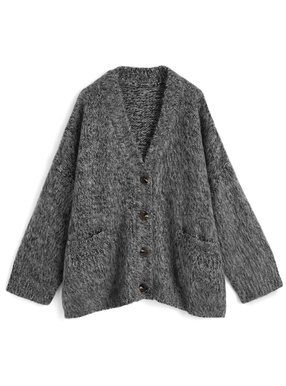 Vネックニットカーディガン