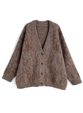 Vネックニットカーディガン