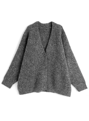 Vネックニットカーディガン