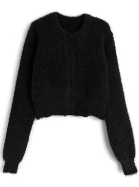 シャギーニットカーディガン