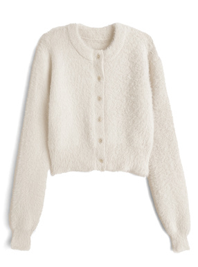 シャギーニットカーディガン