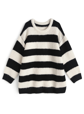 ボーダー柄ニットトップス