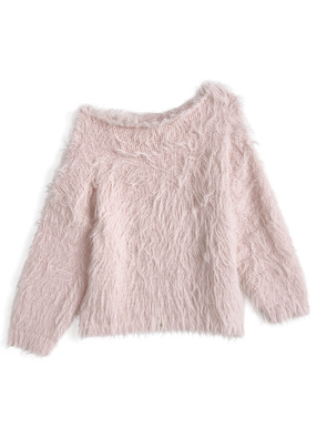 2Wayシャギーニットトップス