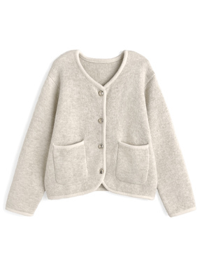 ゴールドボタンニットカーディガン