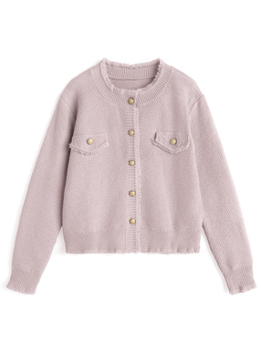 フリンジニットカーディガン