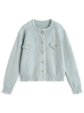 フリンジニットカーディガン