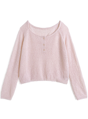 ヘンリーネックニットトップス