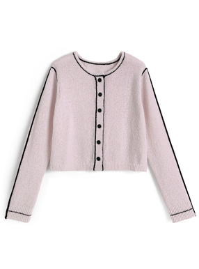 ライン配色カーディガン