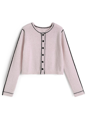 ライン配色カーディガン