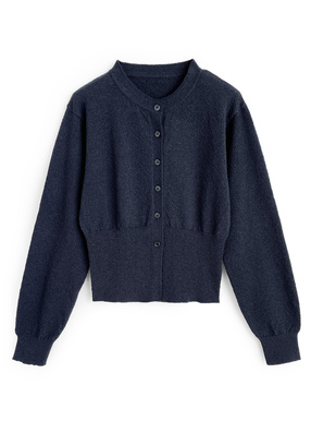 ウエストシェイプニットカーディガン