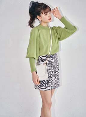 インパン付きゼブラ柄ミニスカート At1362 レディースファッション通販のグレイル Grl 公式