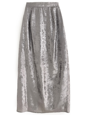 シャイニーバックスリットスカート