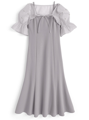 パールボレロ×キャミワンピースセットアップ