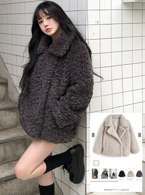 襟2Wayボアブルゾン