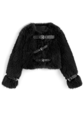 ファーベルトショートジャケット