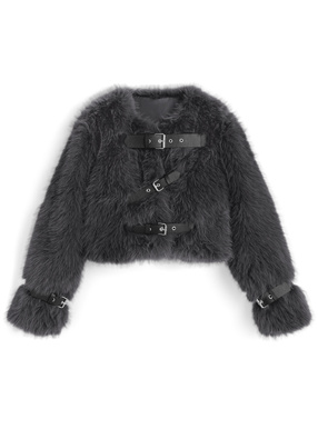 ファーベルトショートジャケット