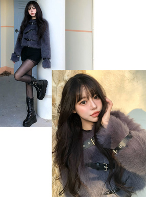 ファーベルトショートジャケット