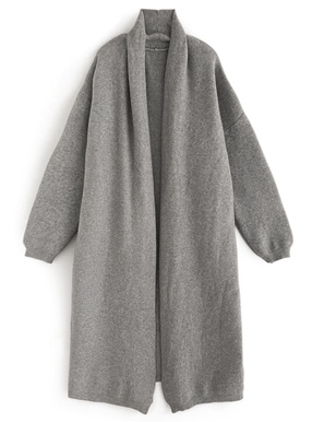 ニットロングガウンカーディガン