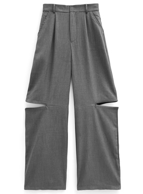 2Wayサイドファスナータックワイドパンツ