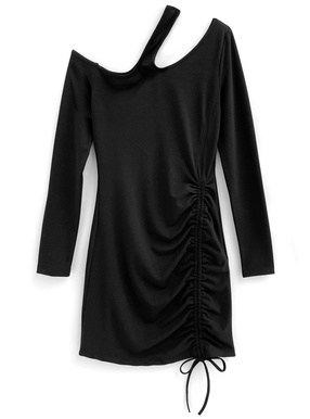 ワンショルダードロストミニワンピース