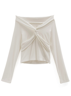 ツイストネックトップス