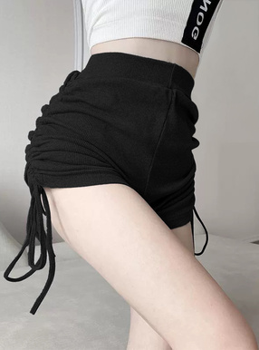 サイドドロストリボンショートパンツ