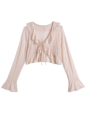 フリルリボンレースボレロ