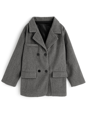 ダブルボタンテーラードコート